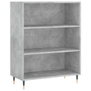 vidaXL betonszürke szerelt fa könyvespolc 69,5 x 32,5 x 90 cm