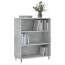vidaXL betonszürke szerelt fa könyvespolc 69,5 x 32,5 x 90 cm