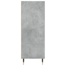 vidaXL betonszürke szerelt fa könyvespolc 69,5 x 32,5 x 90 cm