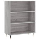 vidaXL szürke sonoma színű szerelt fa könyvespolc 69,5 x 32,5 x 90 cm