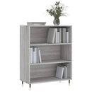 vidaXL szürke sonoma színű szerelt fa könyvespolc 69,5 x 32,5 x 90 cm
