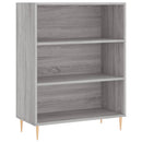 vidaXL szürke sonoma színű szerelt fa könyvespolc 69,5 x 32,5 x 90 cm