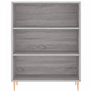vidaXL szürke sonoma színű szerelt fa könyvespolc 69,5 x 32,5 x 90 cm