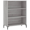vidaXL szürke sonoma színű szerelt fa könyvespolc 69,5 x 32,5 x 90 cm