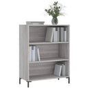 vidaXL szürke sonoma színű szerelt fa könyvespolc 69,5 x 32,5 x 90 cm