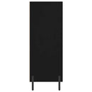 vidaXL fekete szerelt fa polcos szekrény 69,5 x 32,5 x 90 cm