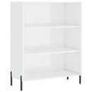 vidaXL magasfényű fehér szerelt fa polcos szekrény 69,5 x 32,5 x 90 cm