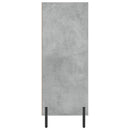 vidaXL betonszürke szerelt fa polcos szekrény 69,5 x 32,5 x 90 cm