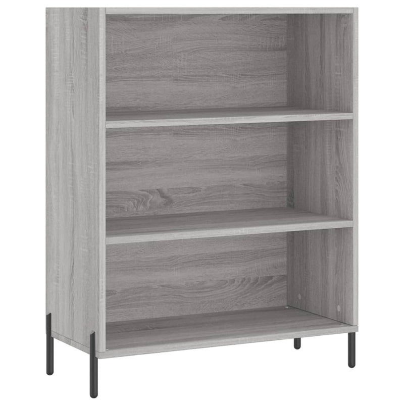vidaXL szürke sonoma színű szerelt fa polcos szekrény 69,5x32,5x90 cm