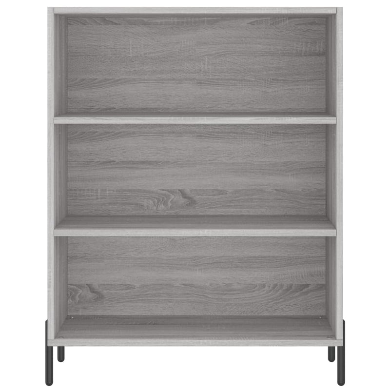 vidaXL szürke sonoma színű szerelt fa polcos szekrény 69,5x32,5x90 cm