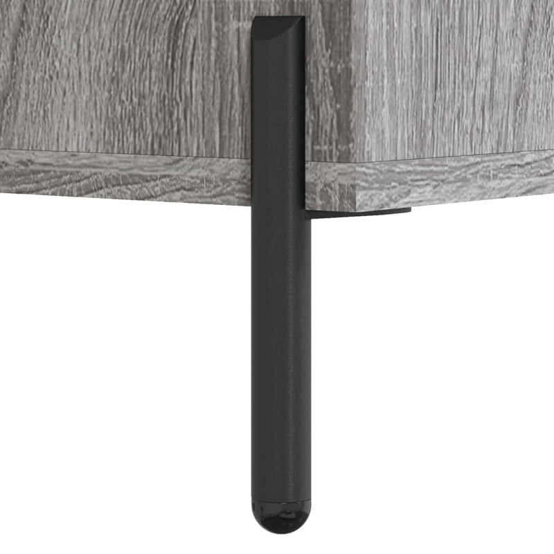 vidaXL szürke sonoma színű szerelt fa polcos szekrény 69,5x32,5x90 cm