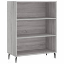 vidaXL szürke sonoma színű szerelt fa polcos szekrény 69,5x32,5x90 cm