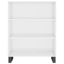 vidaXL magasfényű fehér szerelt fa polcos szekrény 69,5 x 32,5 x 90 cm