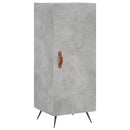 vidaXL betonszürke szerelt fa tálalószekrény 34,5 x 34 x 90 cm