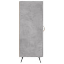 vidaXL betonszürke szerelt fa tálalószekrény 34,5 x 34 x 90 cm
