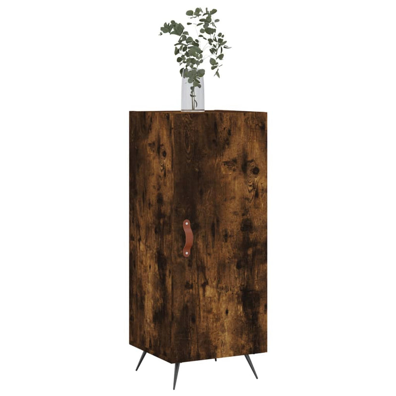 vidaXL füstös tölgy színű szerelt fa tálalószekrény 34,5 x 34 x 90 cm