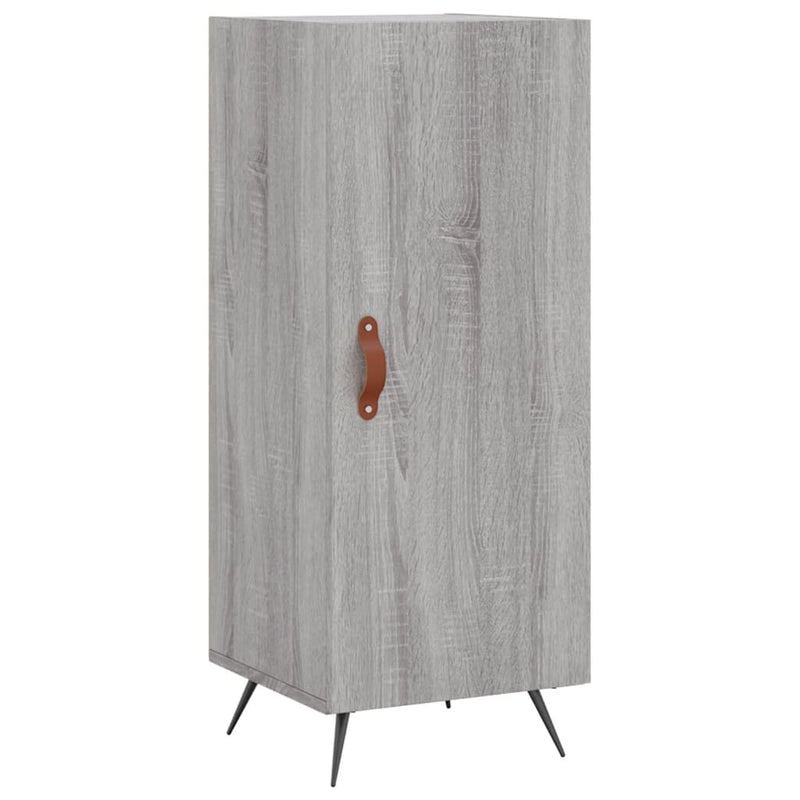 vidaXL szürke sonoma színű szerelt fa tálalószekrény 34,5 x 34 x 90 cm