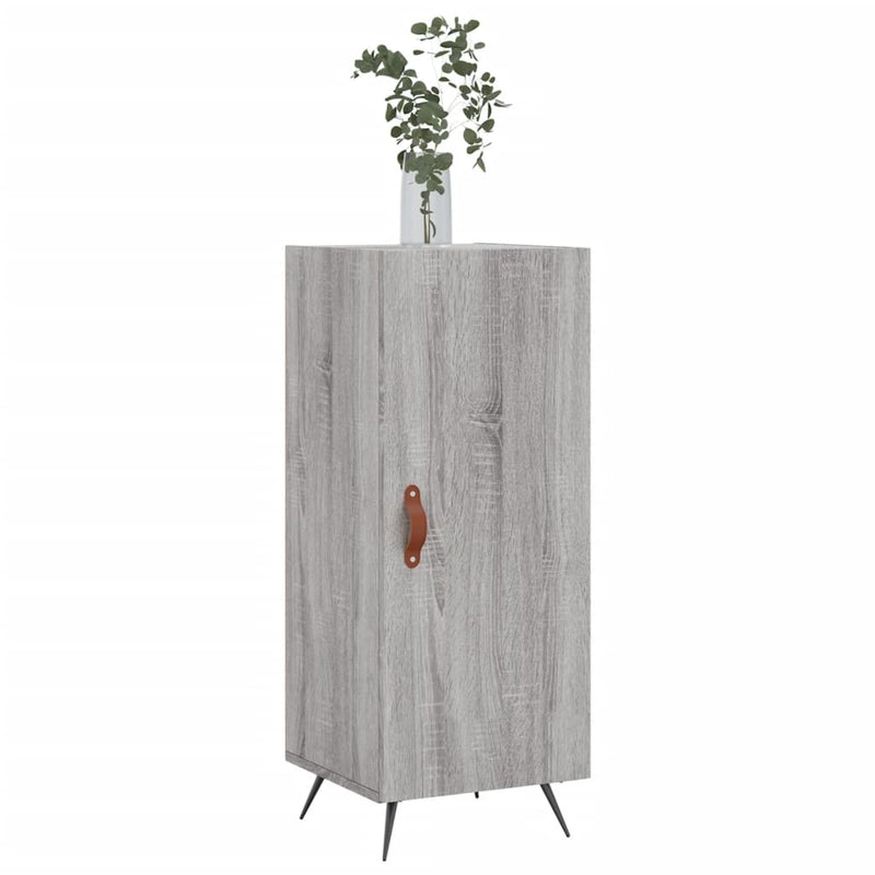 vidaXL szürke sonoma színű szerelt fa tálalószekrény 34,5 x 34 x 90 cm