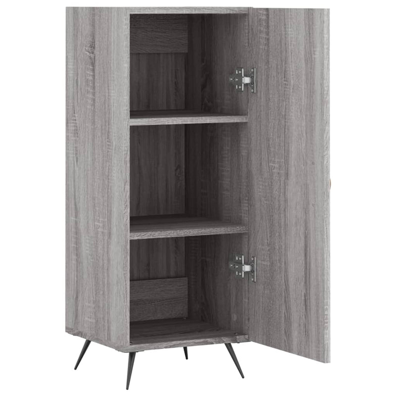 vidaXL szürke sonoma színű szerelt fa tálalószekrény 34,5 x 34 x 90 cm