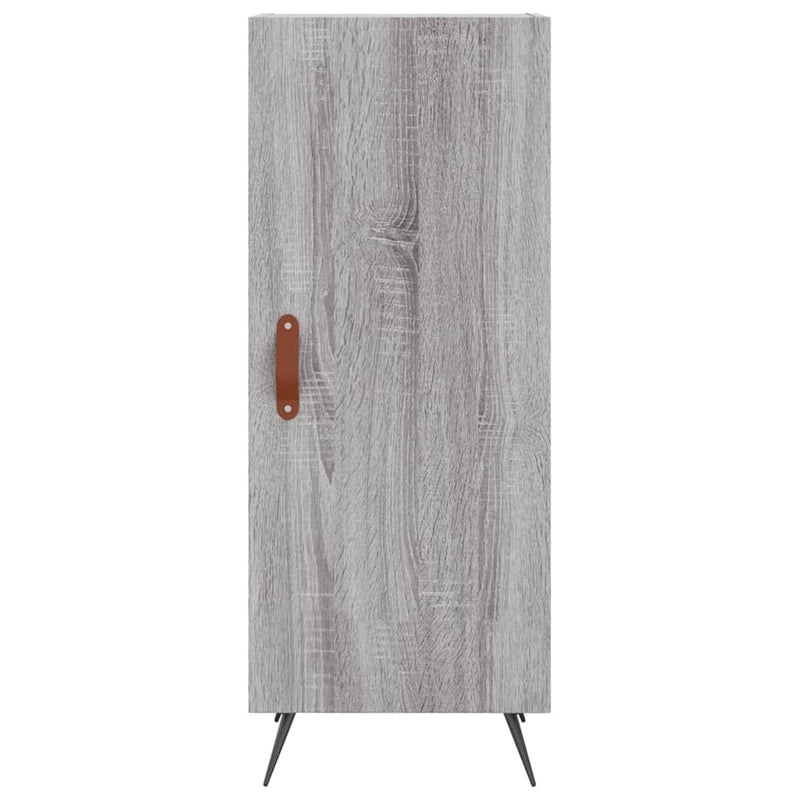vidaXL szürke sonoma színű szerelt fa tálalószekrény 34,5 x 34 x 90 cm