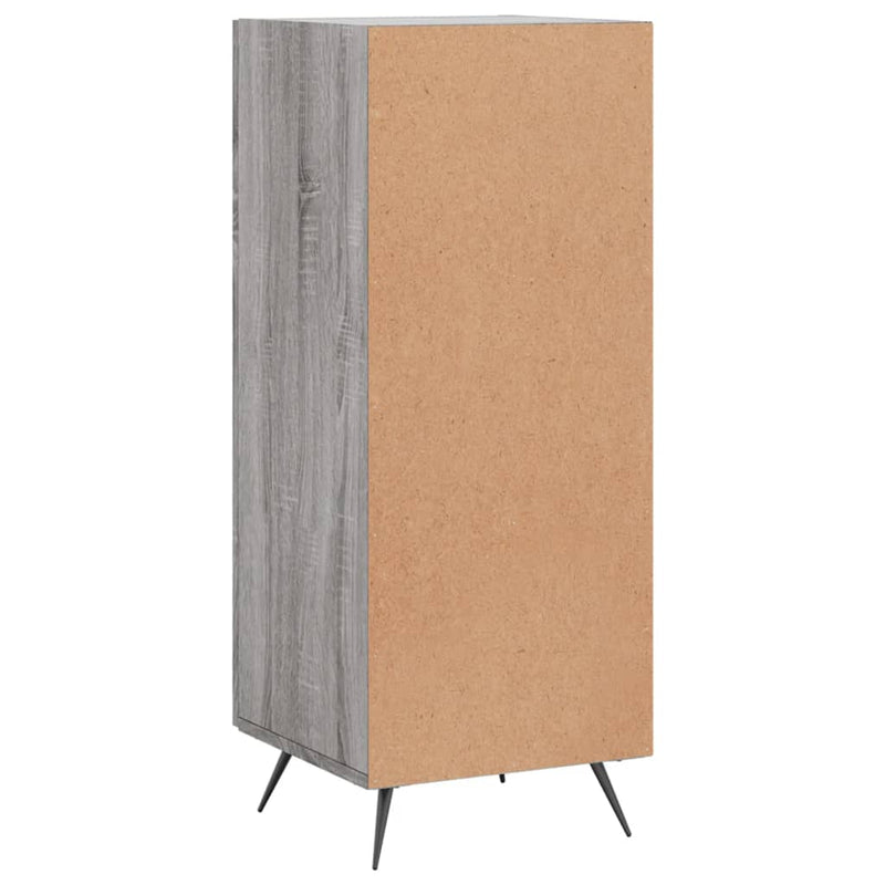 vidaXL szürke sonoma színű szerelt fa tálalószekrény 34,5 x 34 x 90 cm