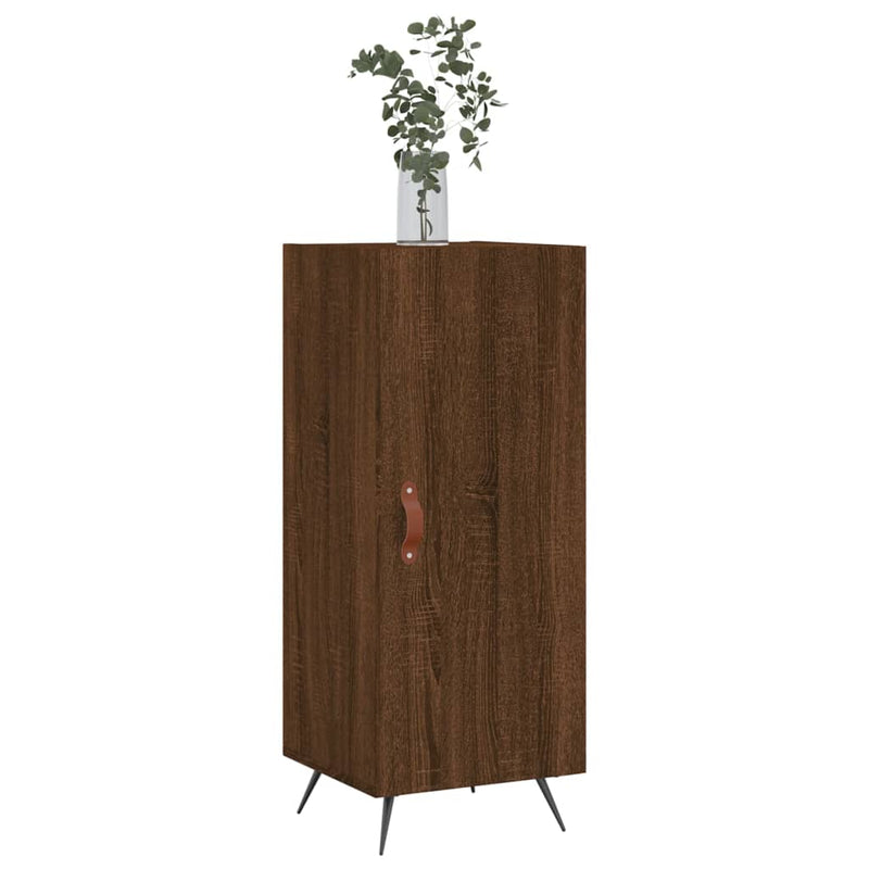 vidaXL barna tölgy színű szerelt fa tálalószekrény 34,5 x 34 x 90 cm