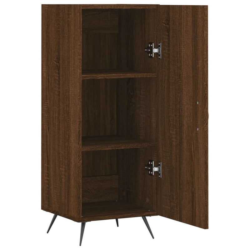 vidaXL barna tölgy színű szerelt fa tálalószekrény 34,5 x 34 x 90 cm