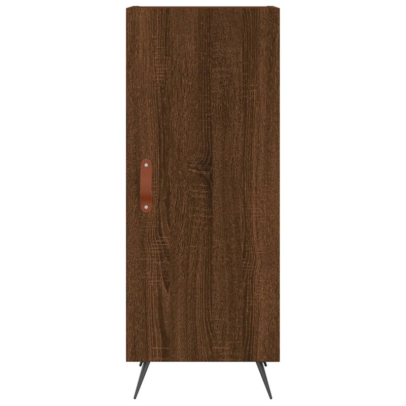 vidaXL barna tölgy színű szerelt fa tálalószekrény 34,5 x 34 x 90 cm