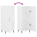 vidaXL fehér szerelt fa tálalóasztal 34,5 x 34 x 90 cm