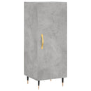 vidaXL betonszürke szerelt fa tálalószekrény 34,5 x 34 x 90 cm