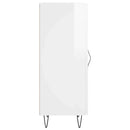 vidaXL magasfényű fehér szerelt fa tálalószekrény 34,5 x 34 x 90 cm