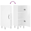 vidaXL magasfényű fehér szerelt fa tálalószekrény 34,5 x 34 x 90 cm