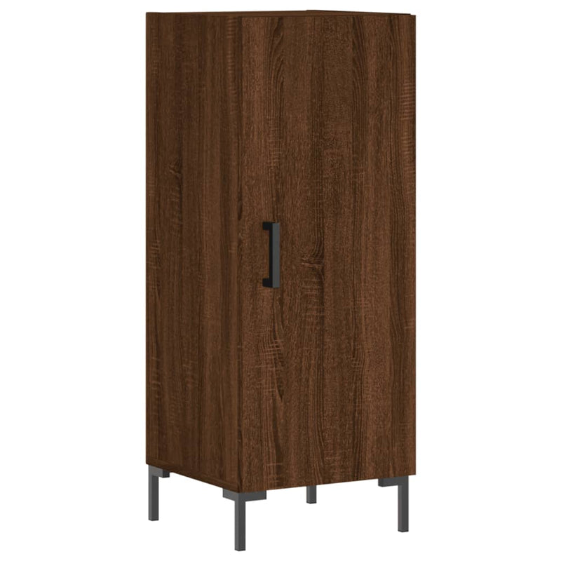 vidaXL barna tölgy színű szerelt fa tálalószekrény 34,5 x 34 x 90 cm