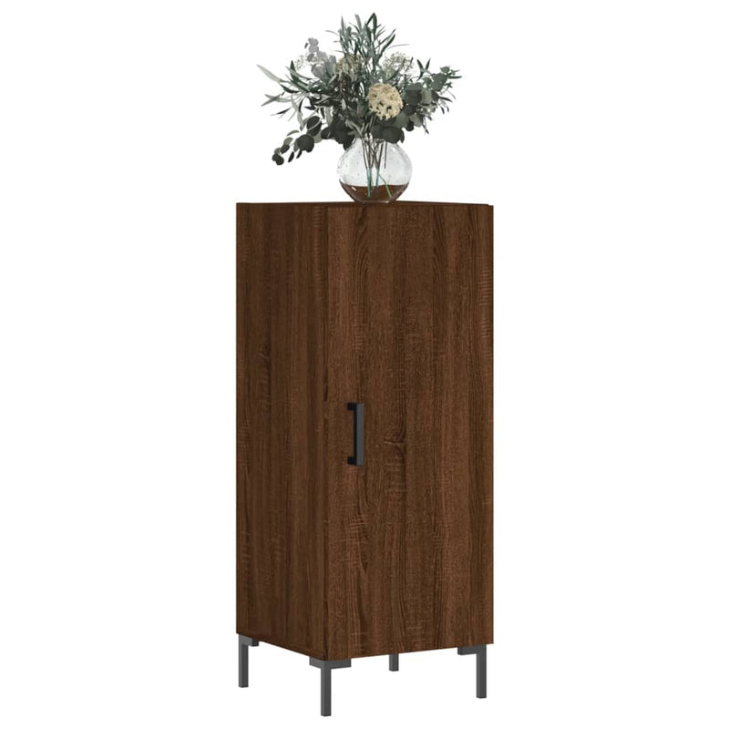 vidaXL barna tölgy színű szerelt fa tálalószekrény 34,5 x 34 x 90 cm