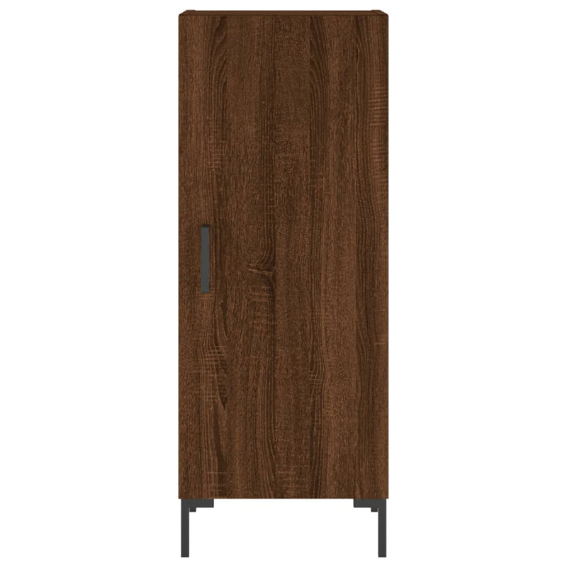 vidaXL barna tölgy színű szerelt fa tálalószekrény 34,5 x 34 x 90 cm