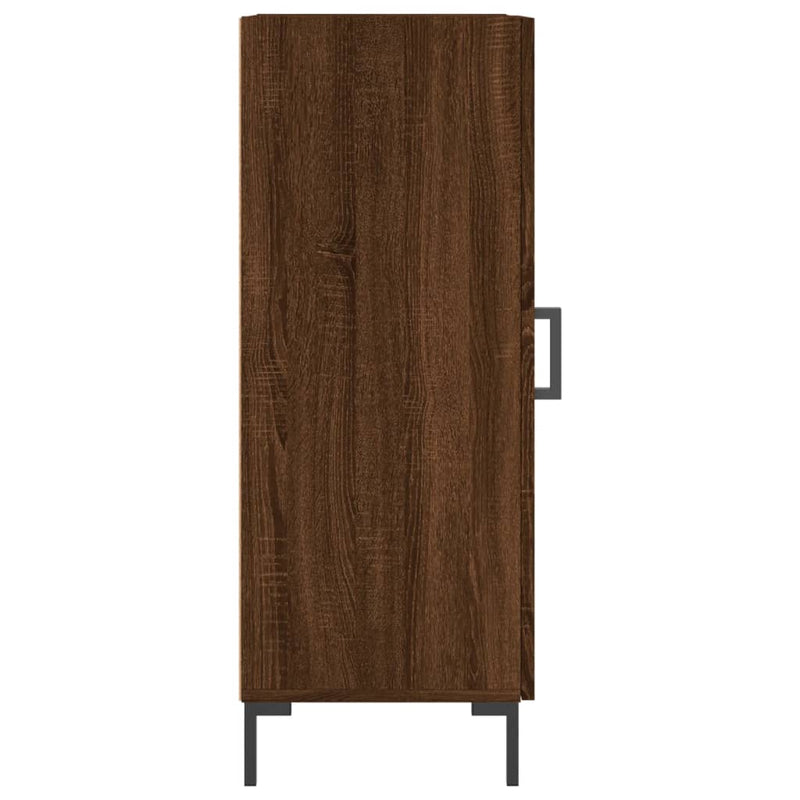 vidaXL barna tölgy színű szerelt fa tálalószekrény 34,5 x 34 x 90 cm