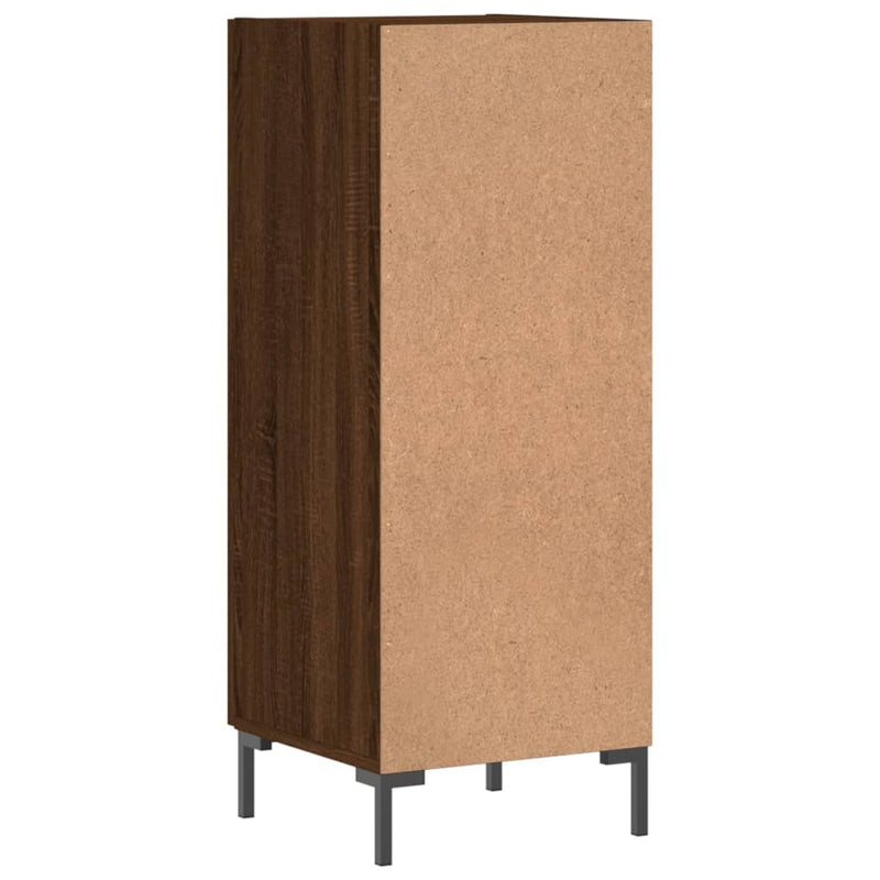 vidaXL barna tölgy színű szerelt fa tálalószekrény 34,5 x 34 x 90 cm