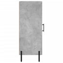 vidaXL betonszürke szerelt fa tálalószekrény 34,5 x 34 x 90 cm