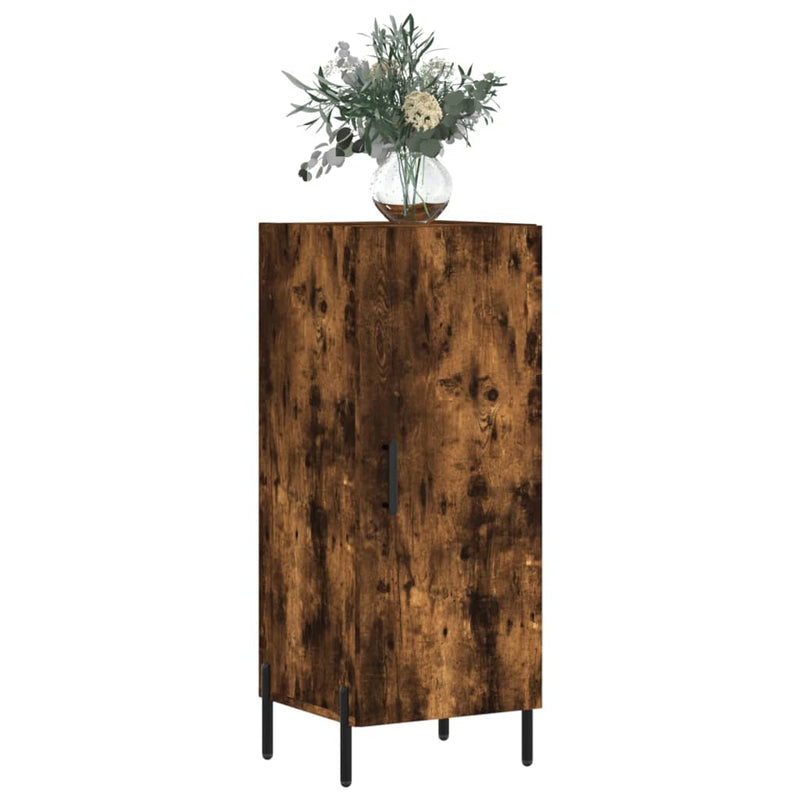 vidaXL füstös tölgy színű szerelt fa tálalószekrény 34,5 x 34 x 90 cm