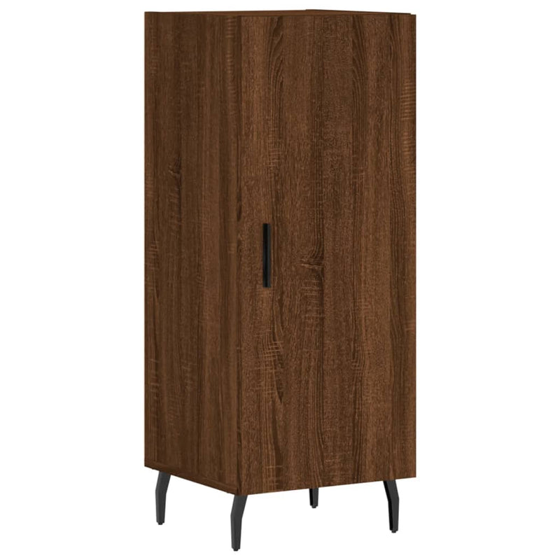 vidaXL barna tölgy színű szerelt fa tálalószekrény 34,5 x 34 x 90 cm