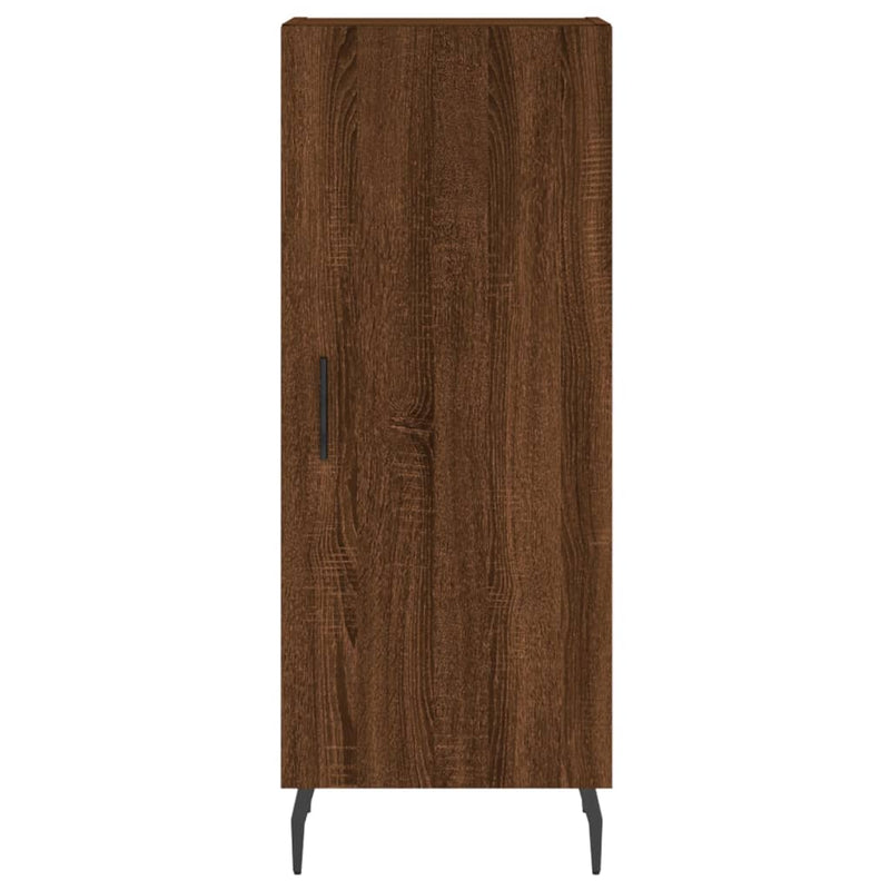 vidaXL barna tölgy színű szerelt fa tálalószekrény 34,5 x 34 x 90 cm