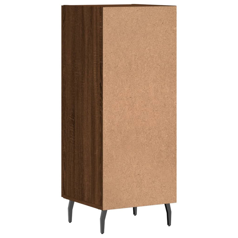 vidaXL barna tölgy színű szerelt fa tálalószekrény 34,5 x 34 x 90 cm