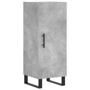 vidaXL betonszürke szerelt fa tálalószekrény 34,5 x 34 x 90 cm