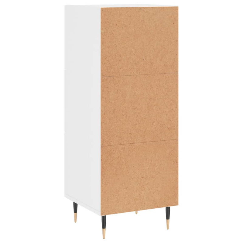 vidaXL magasfényű fehér szerelt fa tálalószekrény 34,5 x 34 x 90 cm