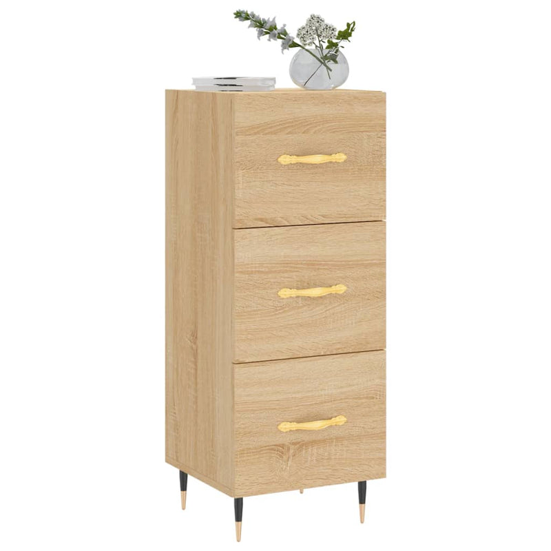 vidaXL sonoma tölgy színű szerelt fa tálalóasztal 34,5 x 34 x 90 cm