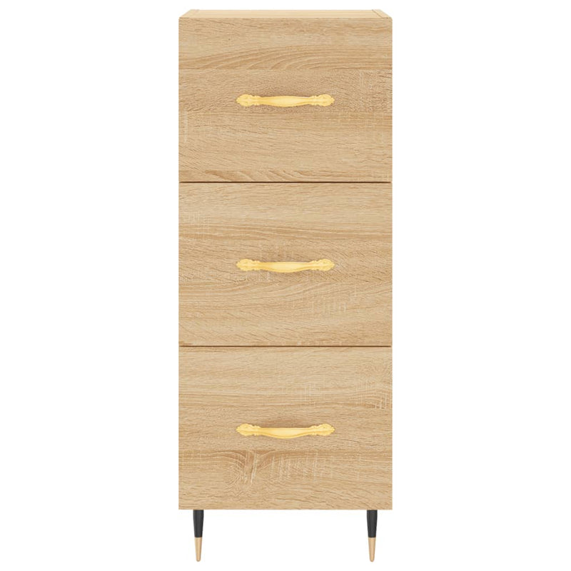 vidaXL sonoma tölgy színű szerelt fa tálalóasztal 34,5 x 34 x 90 cm