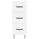 vidaXL fehér szerelt fa tálalóasztal 34,5 x 34 x 90 cm