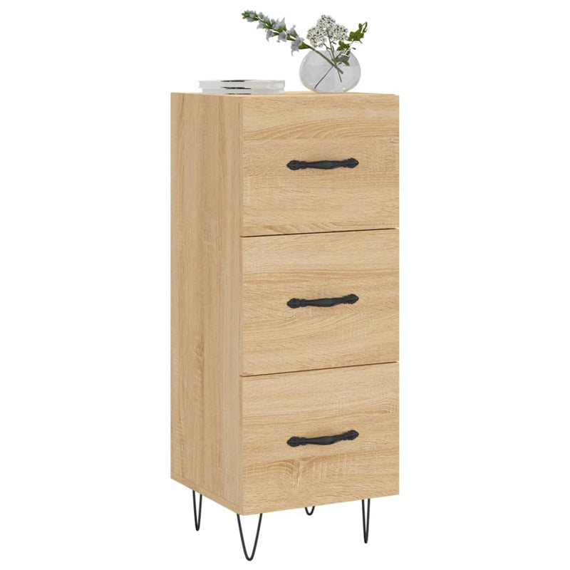 vidaXL sonoma tölgy színű szerelt fa tálalóasztal 34,5 x 34 x 90 cm