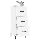 vidaXL fehér szerelt fa tálalóasztal 34,5 x 34 x 90 cm