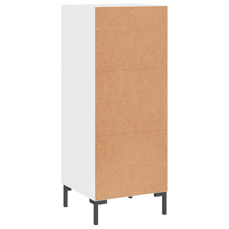 vidaXL magasfényű fehér szerelt fa tálalószekrény 34,5 x 34 x 90 cm